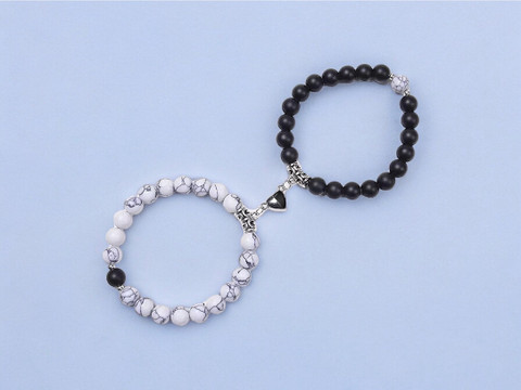 sky enterprises Couple bracelets for girls boys Heart Magnetic Bracelet Men  Women