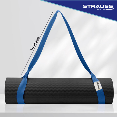 Puerhuaci Yoga Mat Support Strap - Adjustable 150 Cm X 3.8 Cm Durable Shoulder Yoga Strap (2 Pieces) For Training Outdoor & Sports Mats