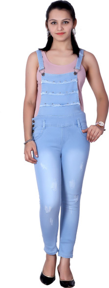Elendra Jeans Women Blue Dungaree 