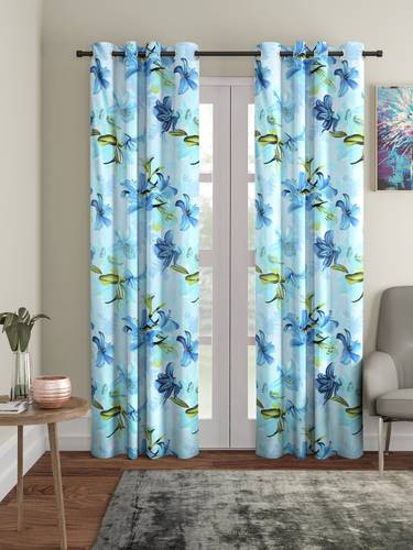 Flipkart SmartBuy 210 cm (7 ft) Door Polyester Semi Transparent Curtain (Pack Of 2)