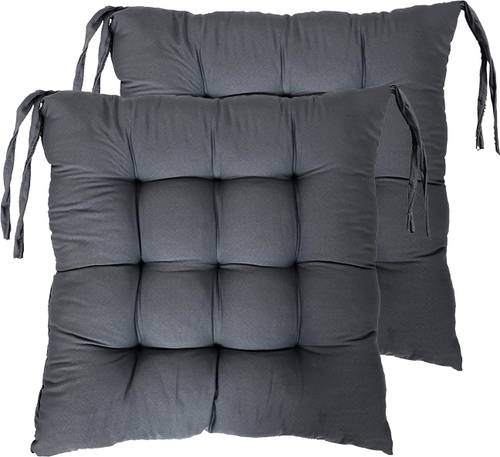 AMAK INC Microfibre Chair Pad Pack of 2 Solid