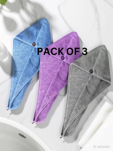 ROBKIN Microfiber 500 GSM Hair Towel Set