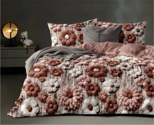 SARVOCH Cotton Double Flat 144 TC Jaipuri Prints 1 Bedsheet