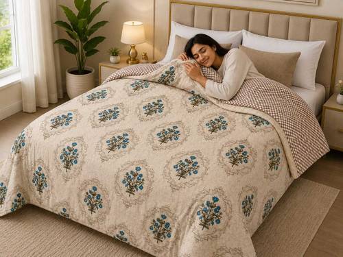 KHUSHRIT Printed Double Dohar for All Season