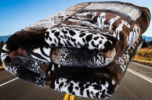 KIXTA Self Design Double Mink Blanket for Heavy Winter