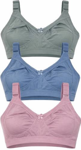 sashu Pack of 3 Women Full Coverage Non Padded Bra