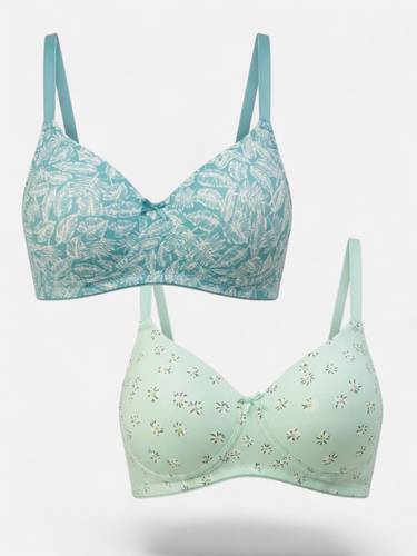 LEADING LADY Pack of 2 Women T-Shirt Lightly Padded Bra