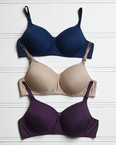 TULUSUN Pack of 3 Women Push-up Lightly Padded Bra