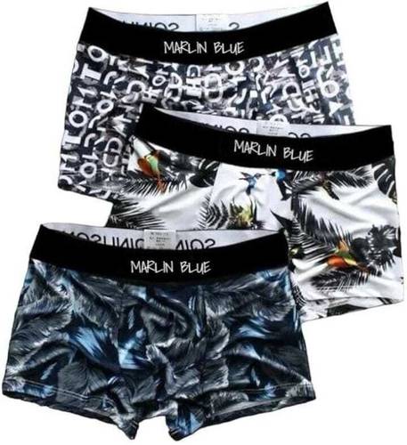 Marlin Blue Printed, Geometric Print Men Brief