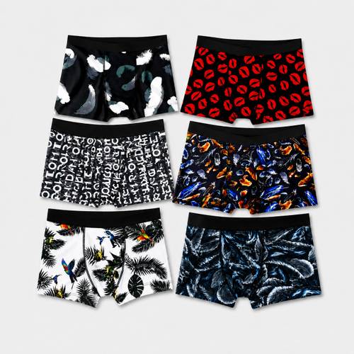 VIVA PLAST Pack of 6 Printed Men Brief