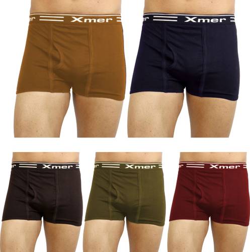 Xmer Pack of 5 Solid Men Trunk