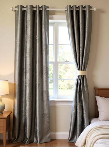 DTODEXPRESS 152.4 cm (5 ft) Window Polyester Room Darkening Curtain (Pack Of 2)