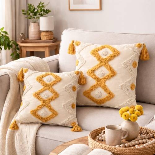 LoomCasa Cotton Cushions Cover