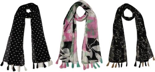 mss FASHION Chiffon Printed Multicolor Women Dupatta