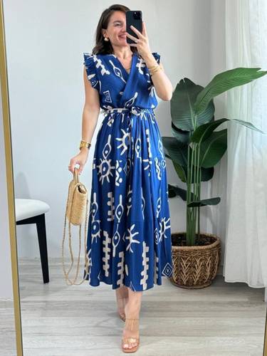 Femvy Abstract Crepe Stitched Anarkali Gown