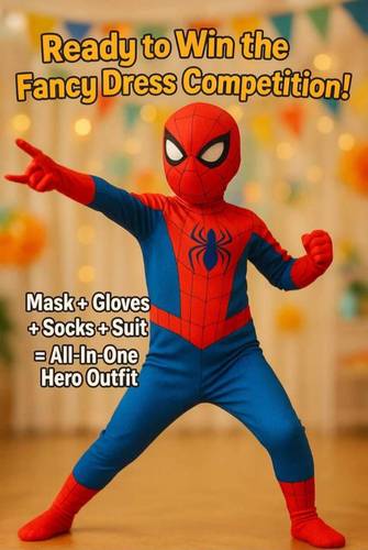 Urika Spiderman dress for kids Kids Costume Wear
