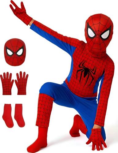Urika Spiderman dress with glove and sock Kids Costume Wear