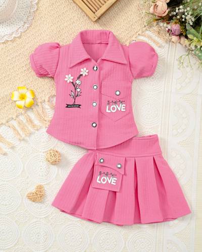 SahinaFashion Girls Party(Festive) Skirt Top