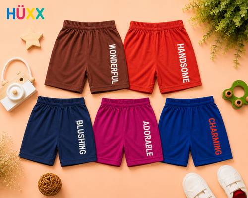 HUXX Short For Boys & Girls Casual Printed Pure Cotton