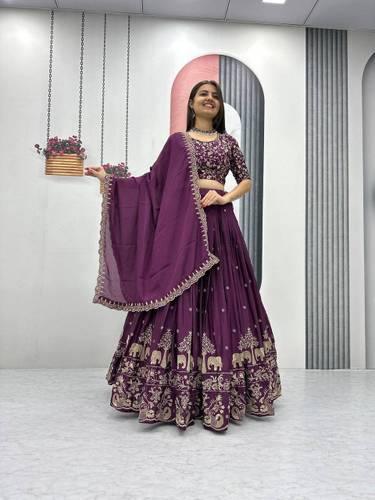 PEDR TRENDS Embroidered Semi Stitched Lehenga & Crop Top