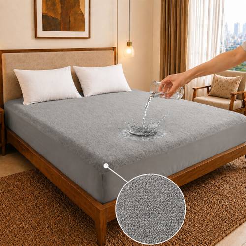 Dream Care King Size Fitted Terry Cotton Breathable, Stretchable, Waterproof Mattress Cover