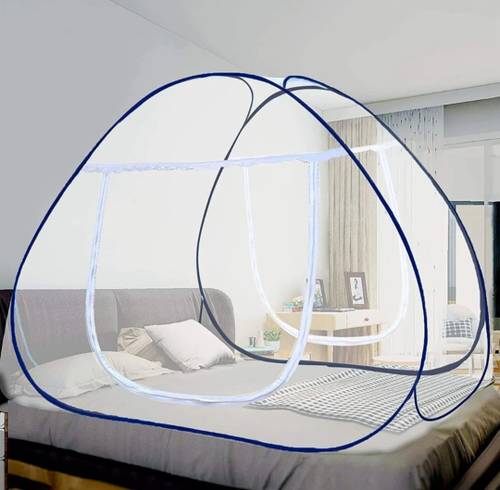 Dvjrdnrs Fashion KiRADAY Adult Mosquito Net for 3 people king size bed white Polyester Washable Adults Mosquito Net