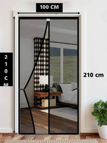 LeoMates Sliding mosquito net for door:: mosquito magnetic screen door net curtain Polyester Washable Adults Mosquito Net