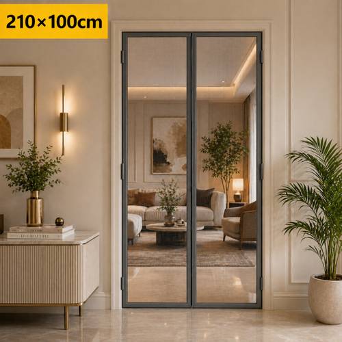 VEENOVA Door Mosquito Magnetic Net | Magnet Curtains for Door | Heavy Duty Mesh Polyester Washable Adults Mosquito Net