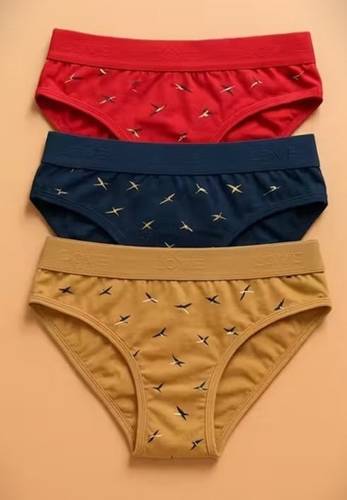 Nakshu Pack of 3 Women Hipster Multicolor Panty