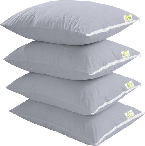 AVI Plain Plain Filled Zipper Standard Size Pillow Protector