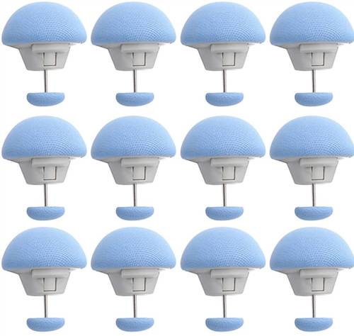 YELONA 12-Pcs Blue Duvet Cover Pin & Clips,Double Sided Quilt Fasteners,Cushion,Curtain Cotton Batting