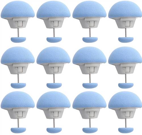 Lellow 12-Pcs Blue Duvet Cover Pin & Clips,Double Sided Quilt Fasteners,Cushion,Curtain Cotton Batting