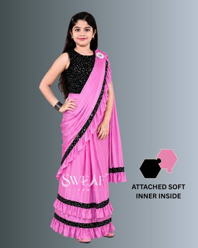 sweaf fab Embellished Bollywood Lycra Saree