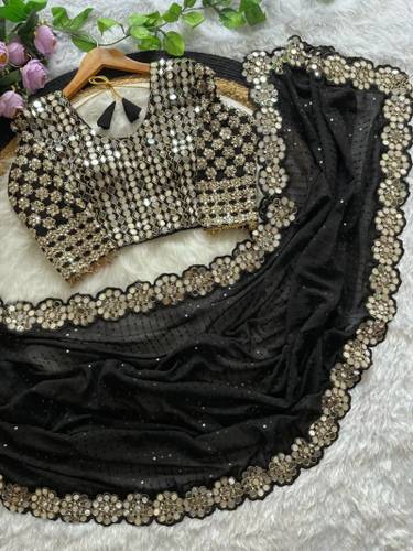 Shiroya Brothers Embroidered Bollywood Georgette Saree