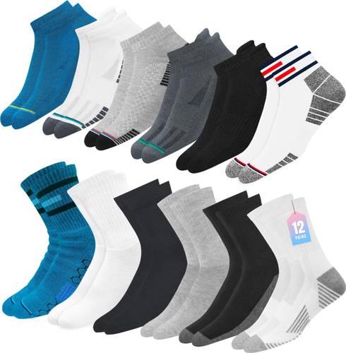 Men Solid, Striped, Geometric Print Ankle Length, Mid-Calf/Crew, Calf Length, Knee High, Low Cut