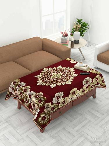 Sparklings Velvet 4 Seater Floral Table Cover