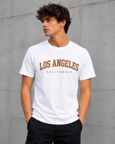 THE NERD POINT Men Graphic Print Round Neck Cotton Blend White T-Shirt