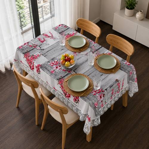 wani Plastic, PVC 4 Seater Floral Table Cover