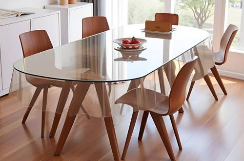 GarimaDecor PVC 6 Seater Solid Table Cover