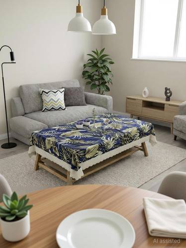 GarimaDecor PVC 2 Seater Floral Table Cover