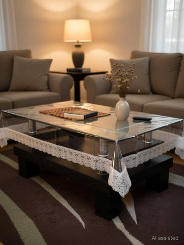 SVASTI PVC 4 Seater Solid Table Cover