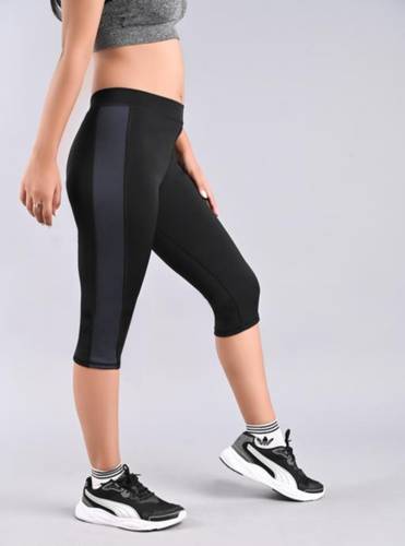 StyleHub Striped Women Black Tights