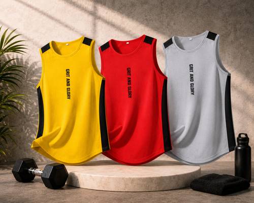 Bhadawar Creations Pack of 3 Gym Vest Men Vest