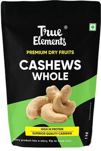 True Elements Goan Cashews, Premium Dryfruits Kaju Cashews (1 x 1000 g)