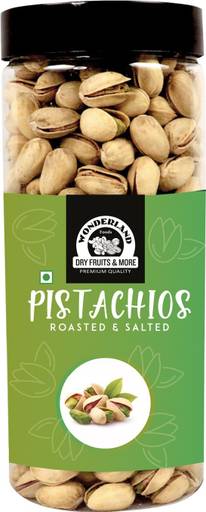 WONDERLAND Foods Roasted and Salted Jumbo Size Pistachios  (1 x 500 g)