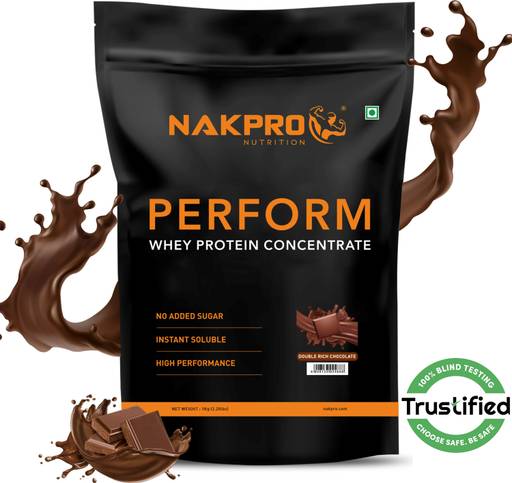 Nakpro PERFORM Whey Protein Supplement Powder Whey Protein  (1 kg, DoubleRich Chocolate)
