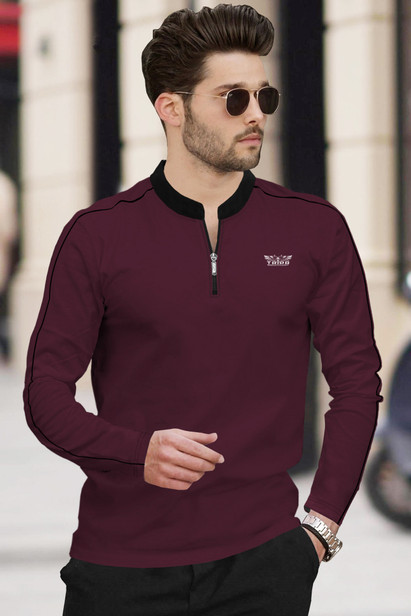 full sleeve t shirts with collar