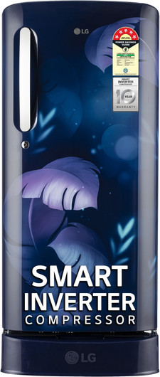 LG 185 L Direct Cool Single Door 5 Star Refrigerator with Base Drawer  with Smart Inverter Compressor, Moist N Fresh, Auto Smart Connect, Fast Ice Mak