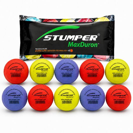 p sports STUMER Ball Cricket Rubber Ball, Pack of 10, Red - Image 8