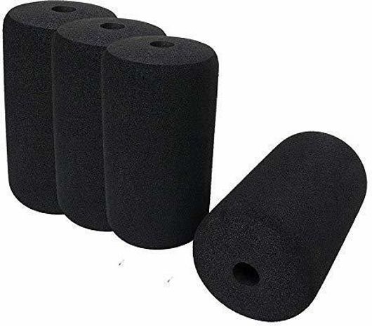 Etahmart 4X8 Inch Gym Machine Soft Rubber Foam Roller Set of 2 Pieces Multi-training Bar (Black) - Image 8